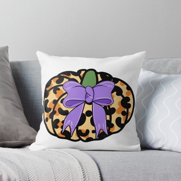 Item preview,  Leopard Print Pumpkin with Bow Illustration - Orange designed and sold by MrsCreative1.