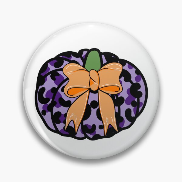 Item preview, Leopard Print Pumpkin with Bow - Purple designed and sold by MrsCreative1.