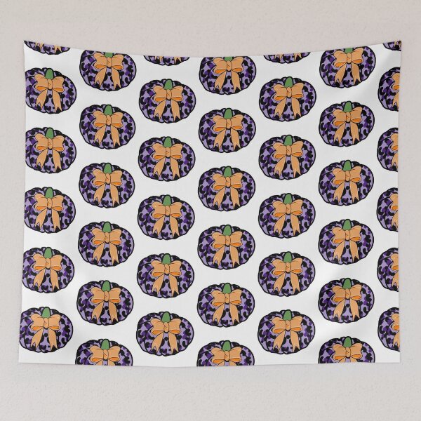 Item preview, Leopard Print Pumpkin with Bow - Purple designed and sold by MrsCreative1.