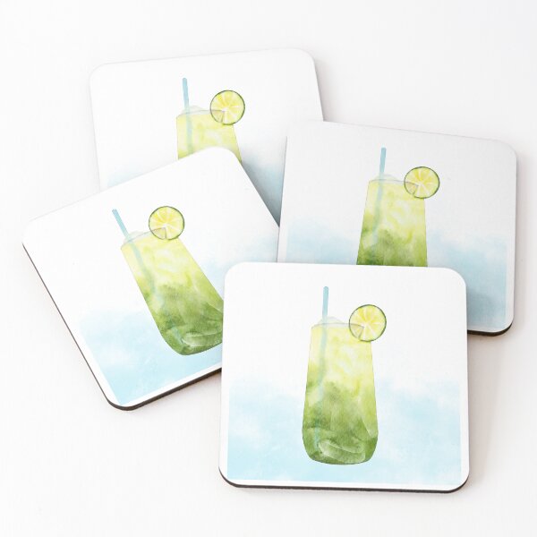 Item preview, Fresh Lime Cooler - Watercolour Summer Drink Art designed and sold by RaiyaTees.