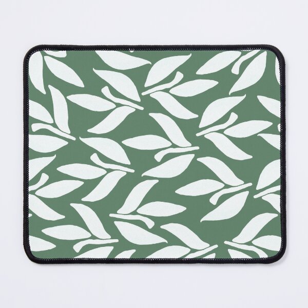 Item preview, Laurel branch, White and dark emerald designed and sold by Alex Blud.