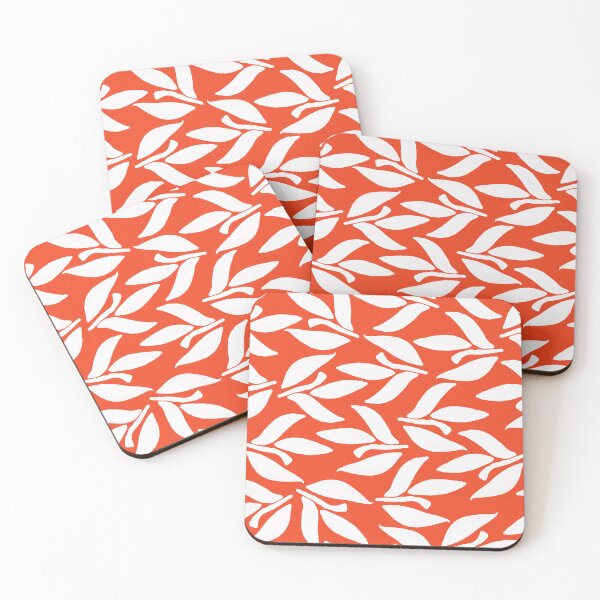 Item preview, Laurel branch, White and bright orange designed and sold by Alex  Blud.