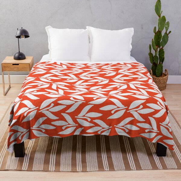Item preview, Laurel branch, White and bright orange designed and sold by Alex  Blud.