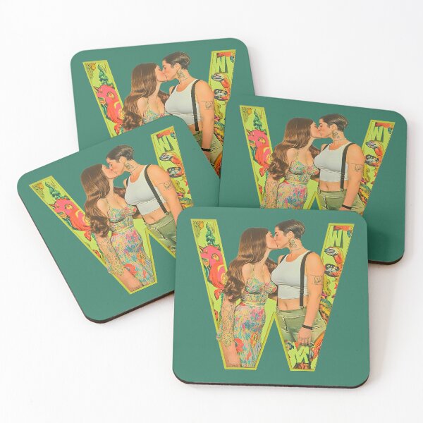 Item preview, Women Kissing Alphabet “W”  designed and sold by dinaaaaaah.