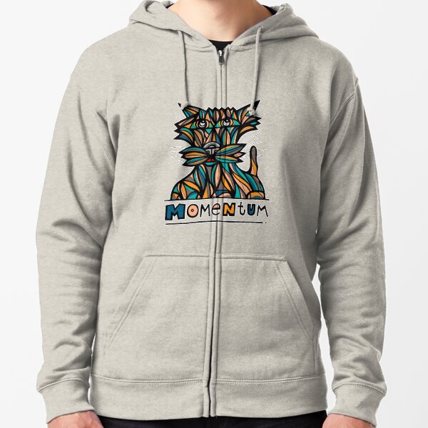 "Momentum" Zipped Hoodie