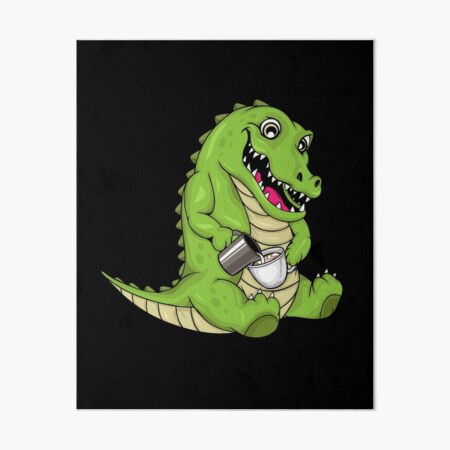 Artikel-Vorschau von Krokodil gießt Latte Art Kaffeeliebhaber Barista, designt und verkauft von DSWShirts.