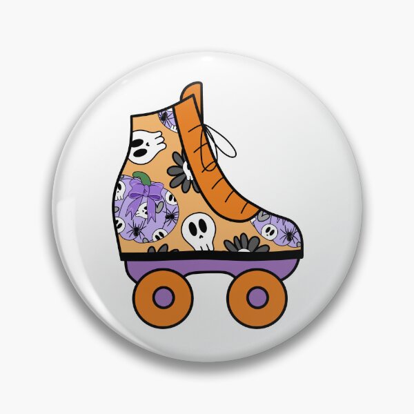 Item preview, Halloween Roller Blade with Skulls and Pumpkins Pattern Orange and Purple designed and sold by MrsCreative1.