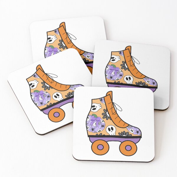Item preview, Halloween Roller Blade with Skulls and Pumpkins Pattern Orange and Purple designed and sold by MrsCreative1.