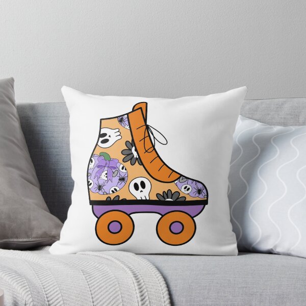 Item preview, Halloween Roller Blade with Skulls and Pumpkins Pattern Orange and Purple designed and sold by MrsCreative1.
