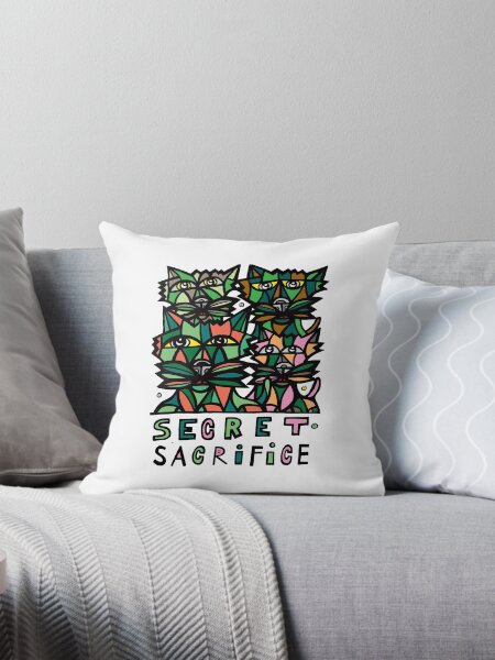 "Secret Sacrifice" Throw Pillow