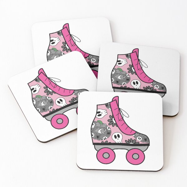 Item preview, Halloween Roller Blade with Skulls and Pumpkins Pattern - Pink designed and sold by MrsCreative1.