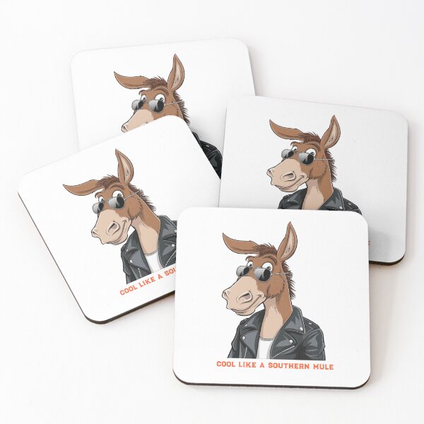 Item preview, Cool as a Southern Mule – Retro Donkey 60's Style Design designed and sold by UrbanPopDesigns.