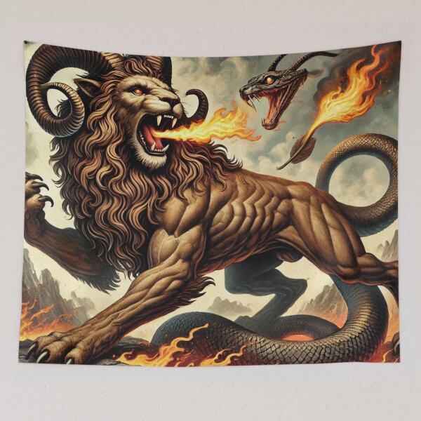 Item preview, The Chimera Unleashed: Fire-Breathing Fury designed and sold by aunins7.