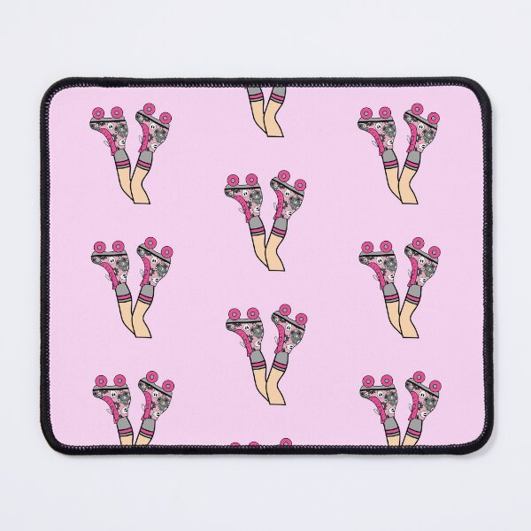 Item preview, Girl Legs with Halloween Roller Blades Featuring Skulls and Pumpkins Pink designed and sold by MrsCreative1.