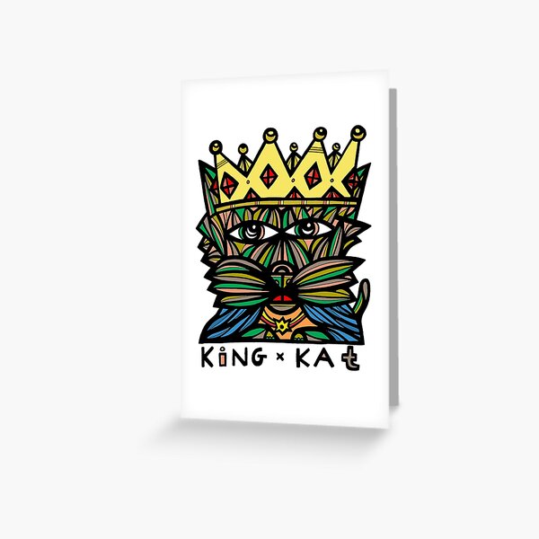 "King Kat" Greeting Card