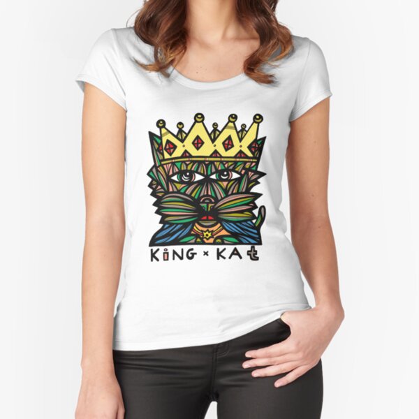 "King Kat" Fitted Scoop T-Shirt