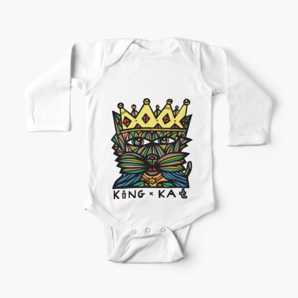 "King Kat" Long Sleeve Baby One-Piece