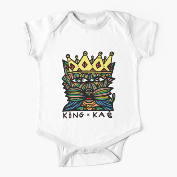 "King Kat" Short Sleeve Baby One-Piece