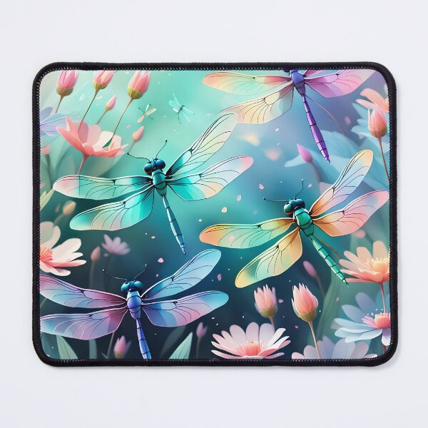 Item preview, Dragonfly Kawaii watercolour Painting designed and sold by druidwolfart.
