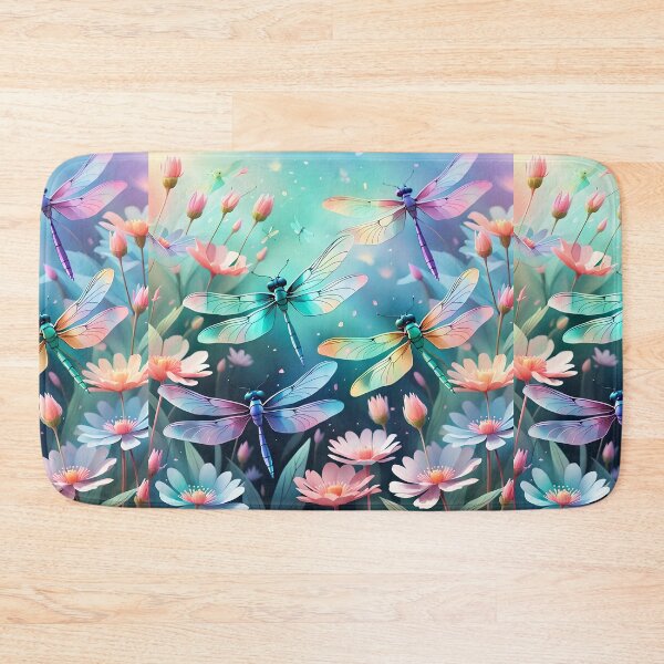 Item preview, Dragonfly Kawaii watercolour Painting designed and sold by druidwolfart.