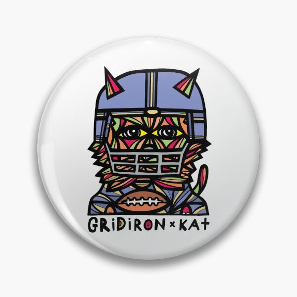 "GridIron Kat" Pin