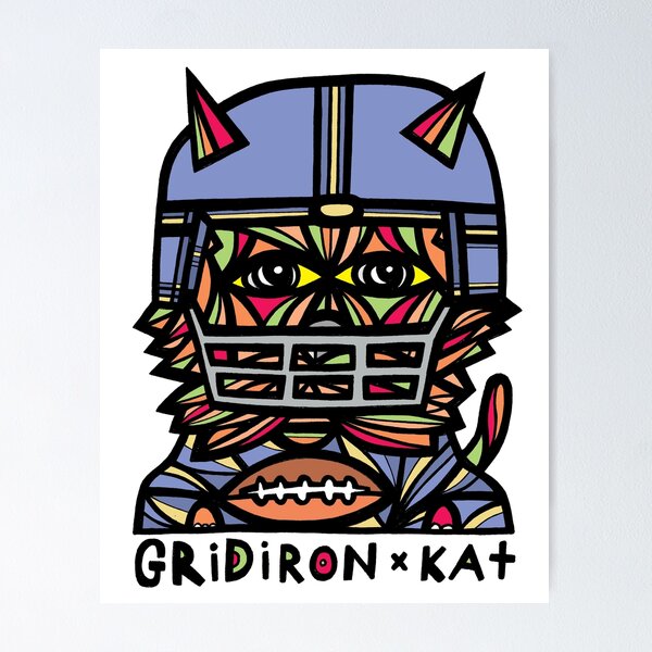 "GridIron Kat" Poster