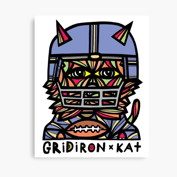 "GridIron Kat" Canvas Print