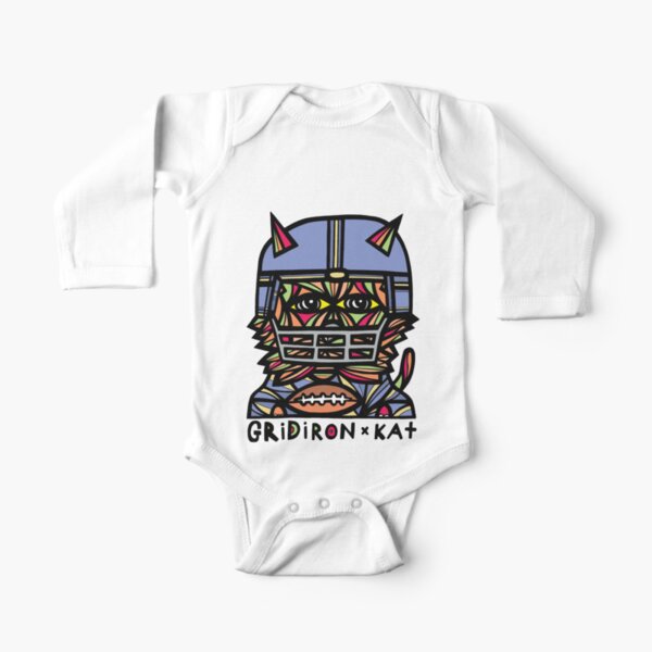 "GridIron Kat" Long Sleeve Baby One-Piece