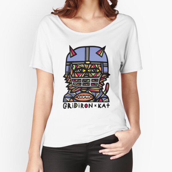 "GridIron Kat" Relaxed Fit T-Shirt