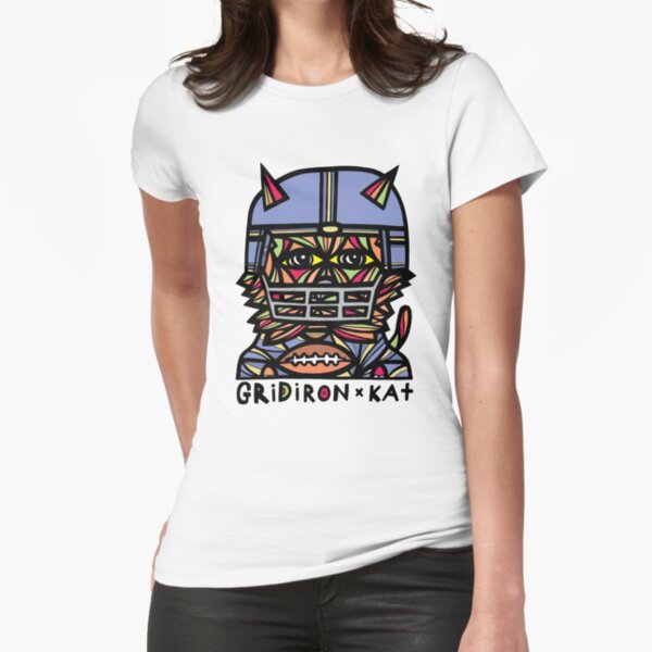 "GridIron Kat" Fitted T-Shirt