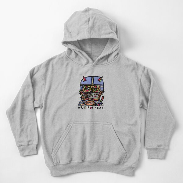 "GridIron Kat" Kids Pullover Hoodie