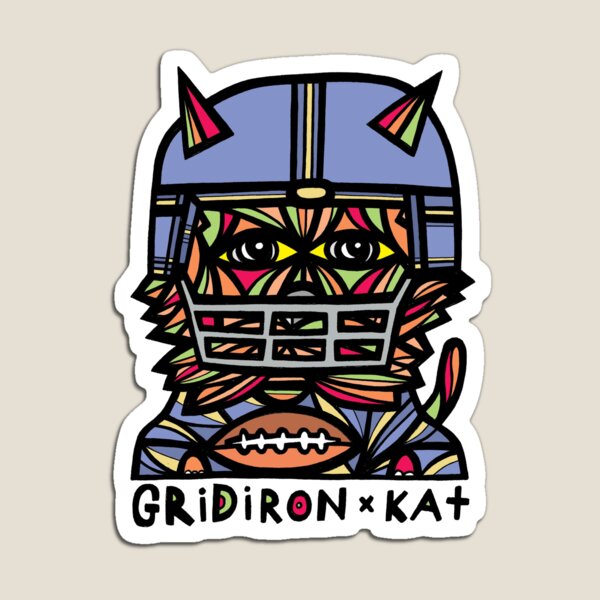 "GridIron Kat" Magnet