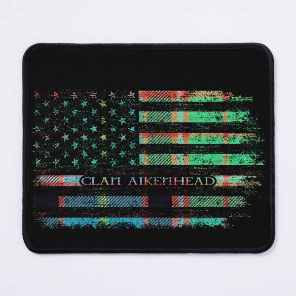 Item preview, Clan Aikenhead Scottish tartan US flag kilt Scotland designed and sold by Clan1093.