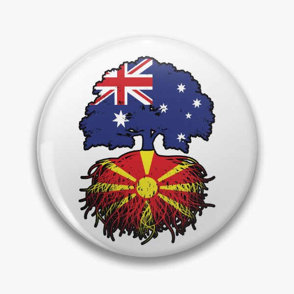 Item preview, Macedonia Macedonian Australian Australia Tree Roots Flag designed and sold by FlagX.