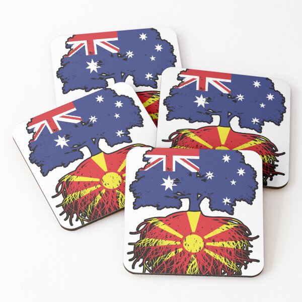 Item preview, Macedonia Macedonian Australian Australia Tree Roots Flag designed and sold by FlagX.
