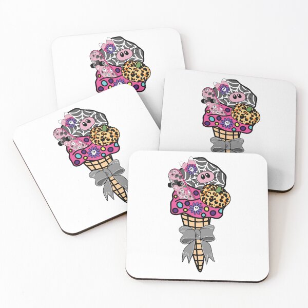 Item preview, Halloween Themed Ice Cream Delight Pink and Grey designed and sold by MrsCreative1.