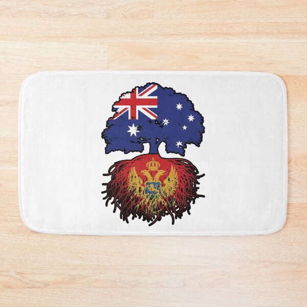 Item preview, Montenegro Montenegrin Australian Australia Tree Roots Flag designed and sold by FlagX.