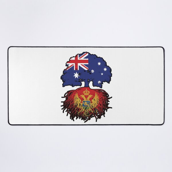 Item preview, Montenegro Montenegrin Australian Australia Tree Roots Flag designed and sold by FlagX.