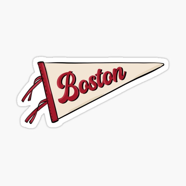 Item preview, Vintage Boston Pennant Flag designed and sold by Alexandra Jones.
