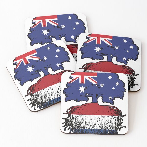 Item preview, Netherlands Dutch Australian Australia Tree Roots Flag designed and sold by FlagX.