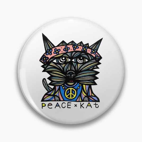 "Peace Kat" Pin