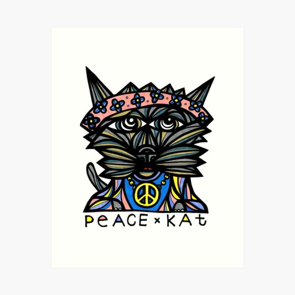 "Peace Kat" Art Print