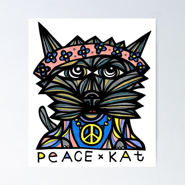 "Peace Kat" Poster