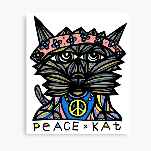 "Peace Kat" Canvas Print