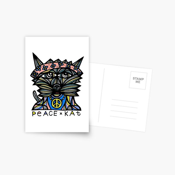 "Peace Kat" Postcard