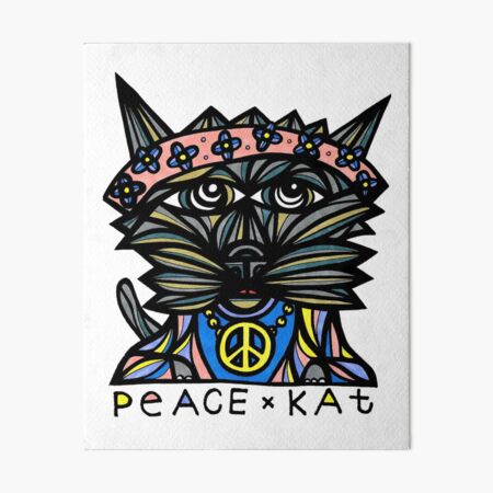 "Peace Kat" Art Board Print