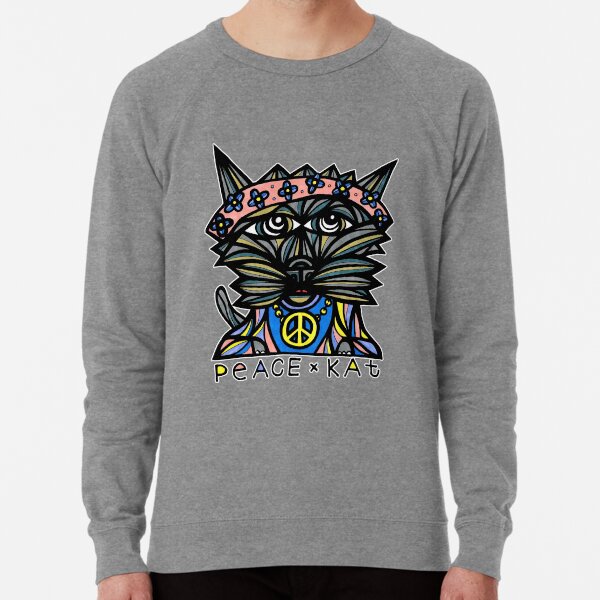"Peace Kat" Lightweight Sweatshirt
