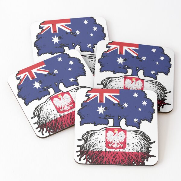 Item preview, Poland Polish Australian Australia Tree Roots Flag designed and sold by FlagX.