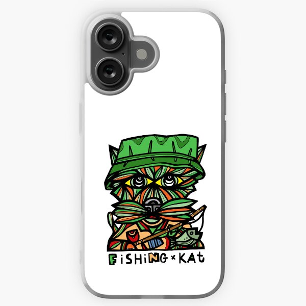 "Fishing Kat" iPhone Soft Case