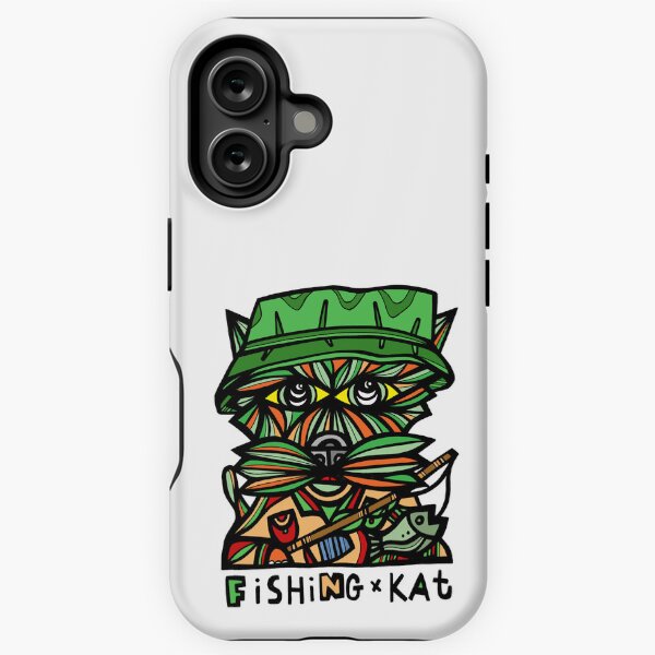 "Fishing Kat" iPhone Tough Case